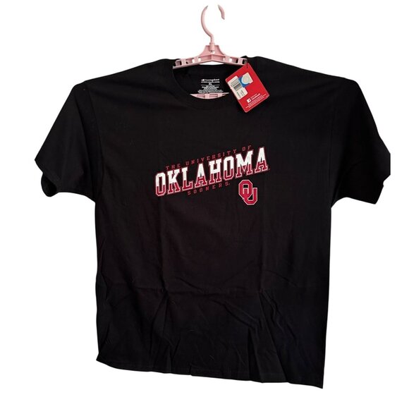 Champion Other - Champion University Of Oklahoma Sooners T-Shirt Black Cotton XL NWT